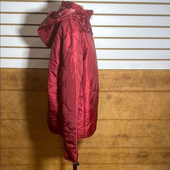 True Religion Red Quilted Puffer Jacket - Picture 11 of 13